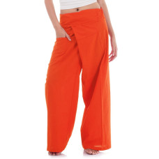 Cotton Thai Fisherman Pants Orange FOR10W